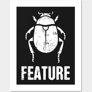 Feature Or Bug?  - Funny CS Software Developer Posters and Art